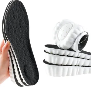 Height Increase Memory Foam Insoles for Men & Women - Taller Heel Lift Shoe Inserts with Breathable Cushioned Comfort for Sports Shoes, Work Boots | Trim to Fit (Black 3.5cm, 9-11.5 US Men)