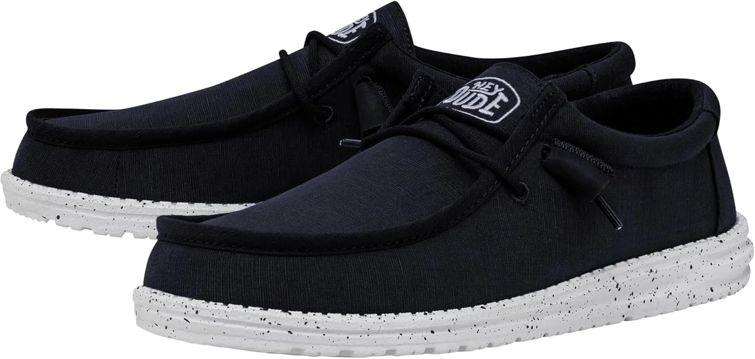 Hey Dude Men's Wally Slub Moc Toe Shoes