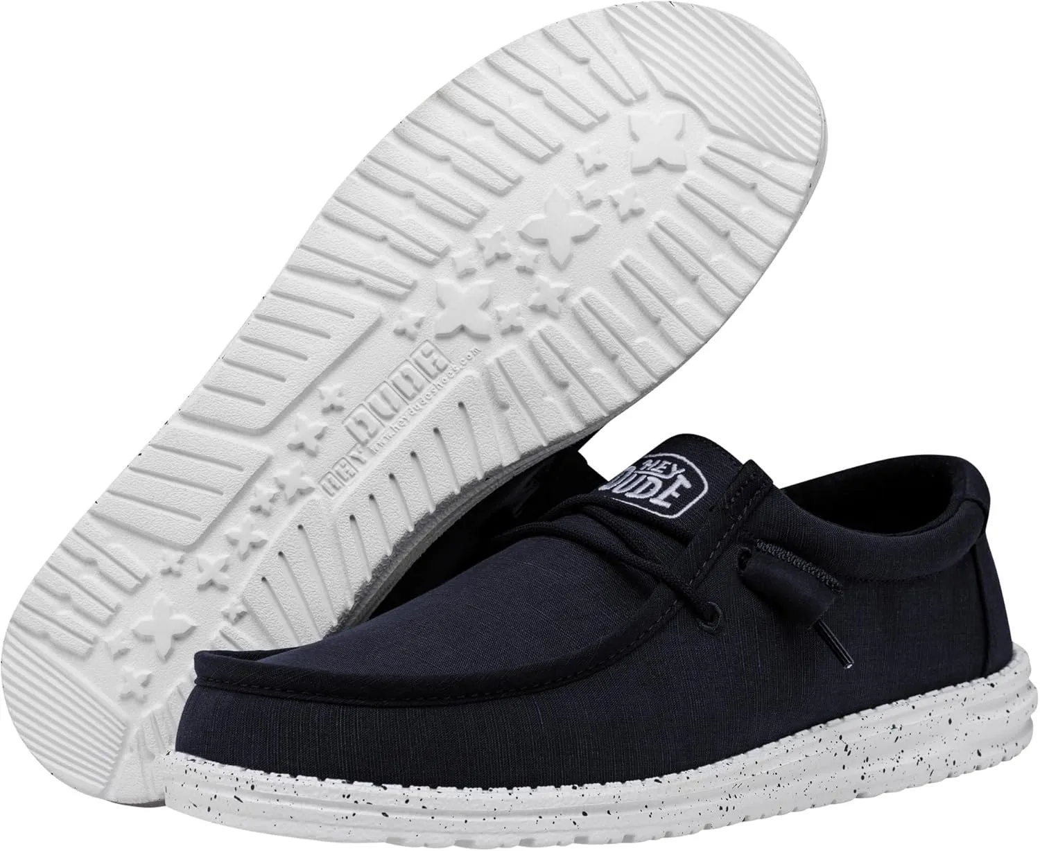 Hey Dude Men's Wally Slub Moc Toe Shoes