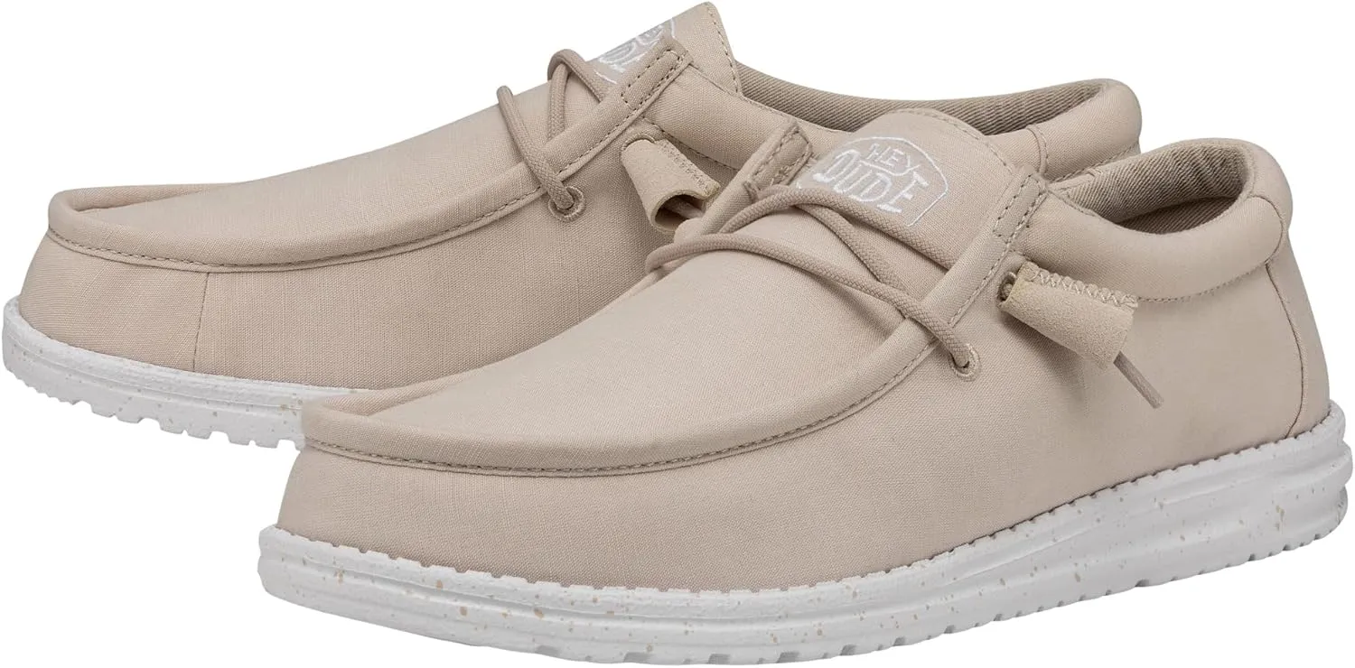 Hey Dude Men's Wally Slub Moc Toe Shoes