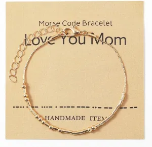 Inspirational Gifts for Women, Morse Code Bracelets For Women And Men, Motivational Courage Perfect For Birthday, Christmas, Valentine's Day, Mother's Day Gift