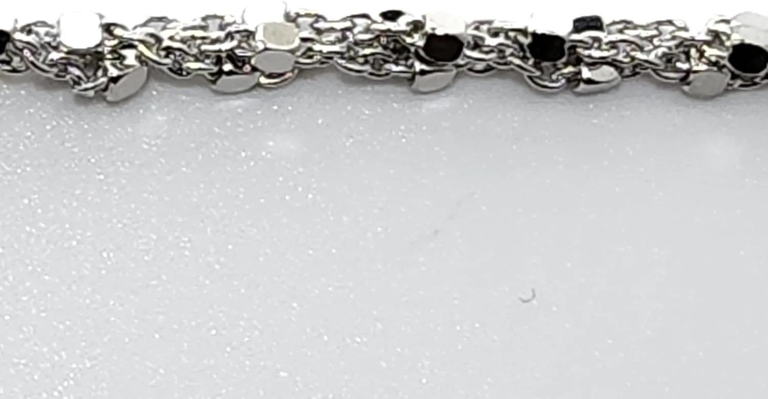 Italian-Made, Solid 925 Sterling Silver Rope Chain Necklace and Bracelet Set for Women  Luxurious Gift Box Included