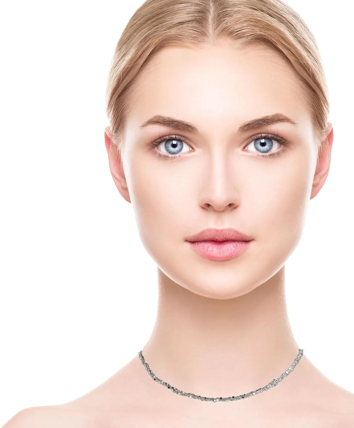 Italian-Made, Solid 925 Sterling Silver Rope Chain Necklace and Bracelet Set for Women  Luxurious Gift Box Included