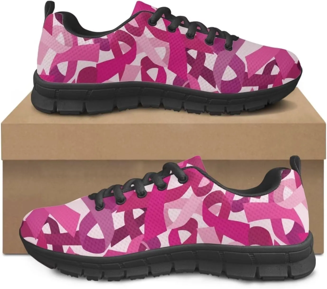 JEOCODY Women Sneakers for Running Jogging Non Slip Rubber Shoe Gym Sports Tennis Footwear