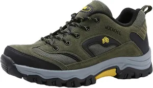 JiuQing Men's Hiking Shoes Casual Trail Running Shoes Waterproof Low Rise Backpacking Camping Trekking Shoes