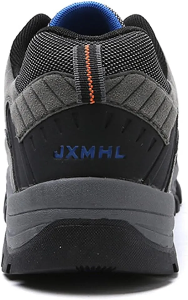 JiuQing Men's Hiking Shoes Casual Trail Running Shoes Waterproof Low Rise Backpacking Camping Trekking Shoes