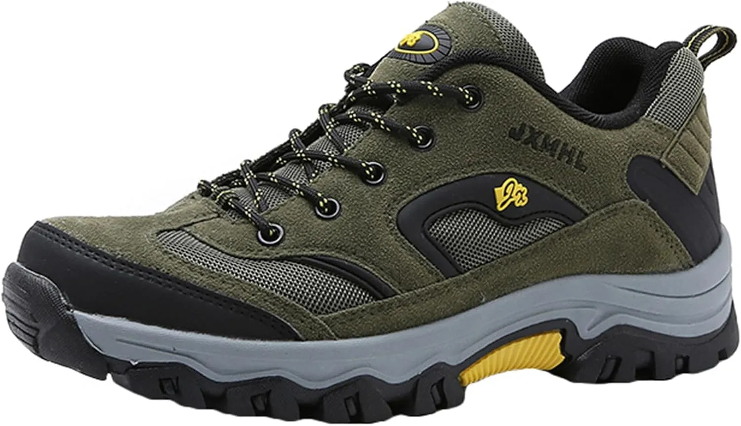 JiuQing Men's Hiking Shoes Casual Trail Running Shoes Waterproof Low Rise Backpacking Camping Trekking Shoes