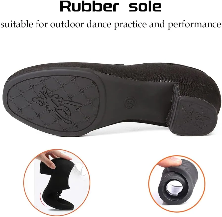 JUODVMP Men & Women Ballroom Dance Shoes Lace-up Latin Modern Salsa Dance Practice Teaching Performance Model 601