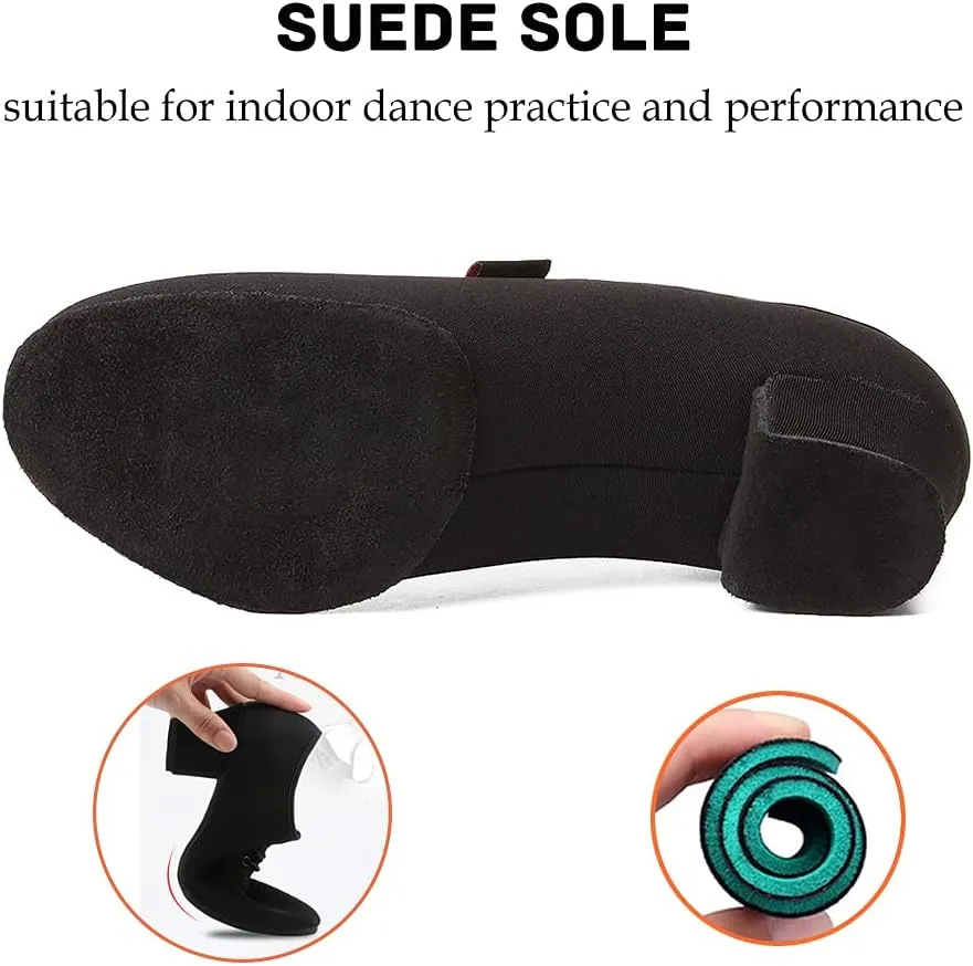 JUODVMP Men & Women Ballroom Dance Shoes Lace-up Latin Modern Salsa Dance Practice Teaching Performance Model 601