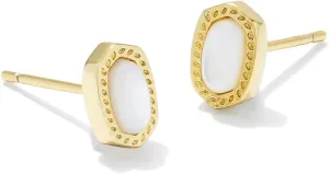 Kendra Scott Mini Ellie 14k Gold-Plated Stud Earrings, Fashion Jewelry for Women