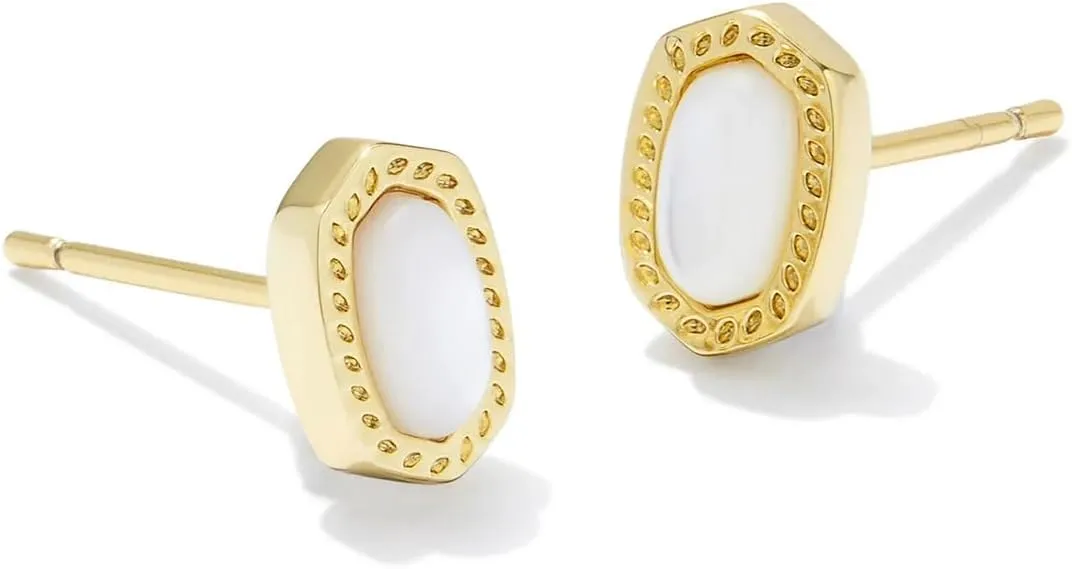 Kendra Scott Mini Ellie 14k Gold-Plated Stud Earrings, Fashion Jewelry for Women