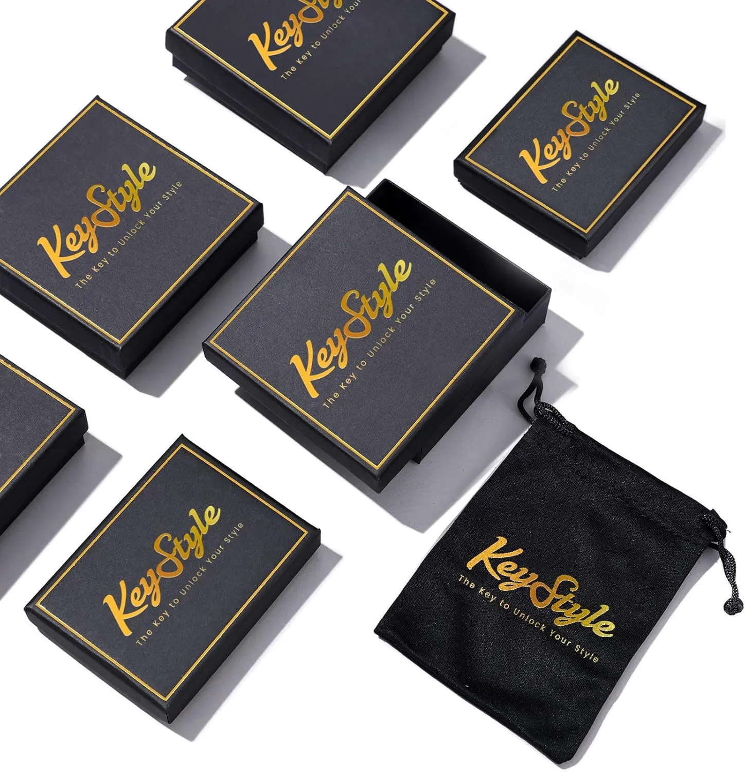 KeyStyle Bold Initial Letter Rings Adjustable, GoldChic Jewelry Women Gold Statement Ring Personalized Engraved Womens Open Signet Ring for Party (Gold, White Gold, Black)