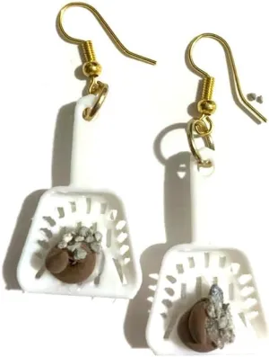 Kitty Litter Pooper Scooper Earrings  Funny Unique Gift for Cat Lovers, Pet Owners, and Animal Care Professionals, Cat Pooper Scooper Earrings, New 2025