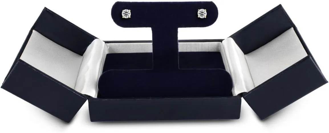 Lab Grown Diamond Stud Earrings in White & Yellow Gold  Available in All Carat Weights, Eco-Friendly, Conflict-Free, Sustainable Diamond Jewelry for