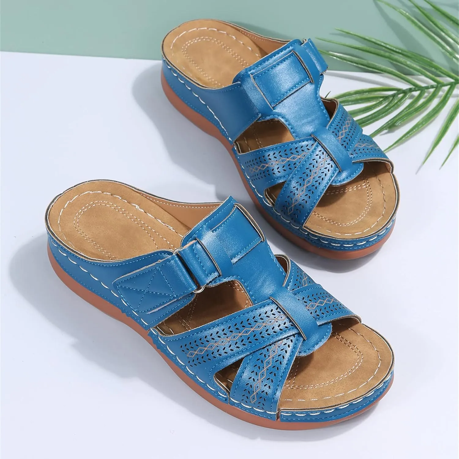 Ladmiple Orthotic Sandals For Women Plantar Fasciitis Comfortable Arch Support Dressy Summer Orthopedic Flip Flops Slides