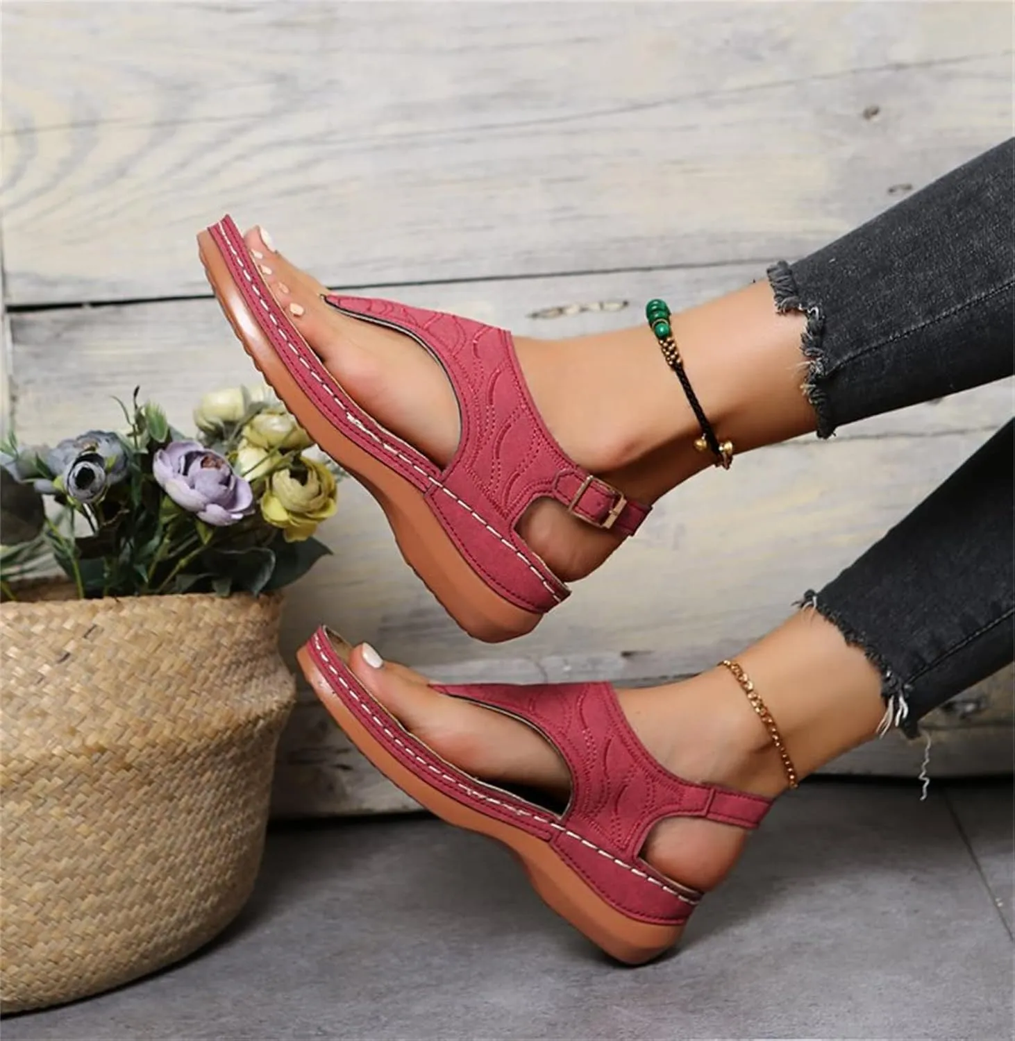 Ladmiple Orthotic Sandals For Women With Arch Support Orthopedic Flip Flops Soft Dressy Summer Beach Shoes Comfortable Slides
