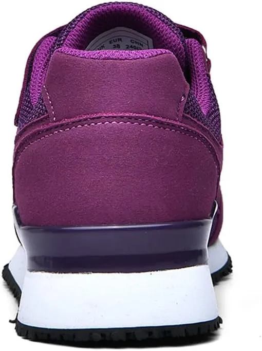 LEADER SHOW Women's Comfort Walking Shoes Casual Safety Non-Slip Elderly Hook-and-Loop Sneakers