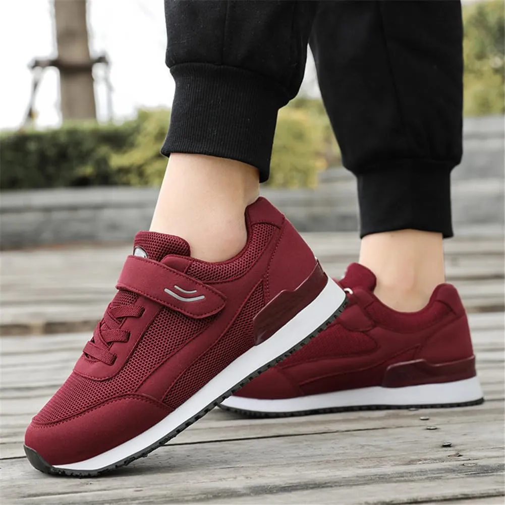 LEADER SHOW Women's Comfort Walking Shoes Casual Safety Non-Slip Elderly Hook-and-Loop Sneakers