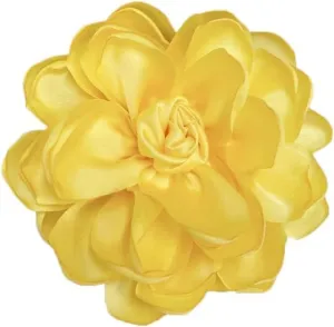 Lightweight Rose Flower Brooch Pin Dual Purpose Brooch Hairpin Elegant Handmade Large Fabric Flower Brooches Pin for Women Dress Suit Ceremony Delicate Accessories Jewelry Special Day Gift