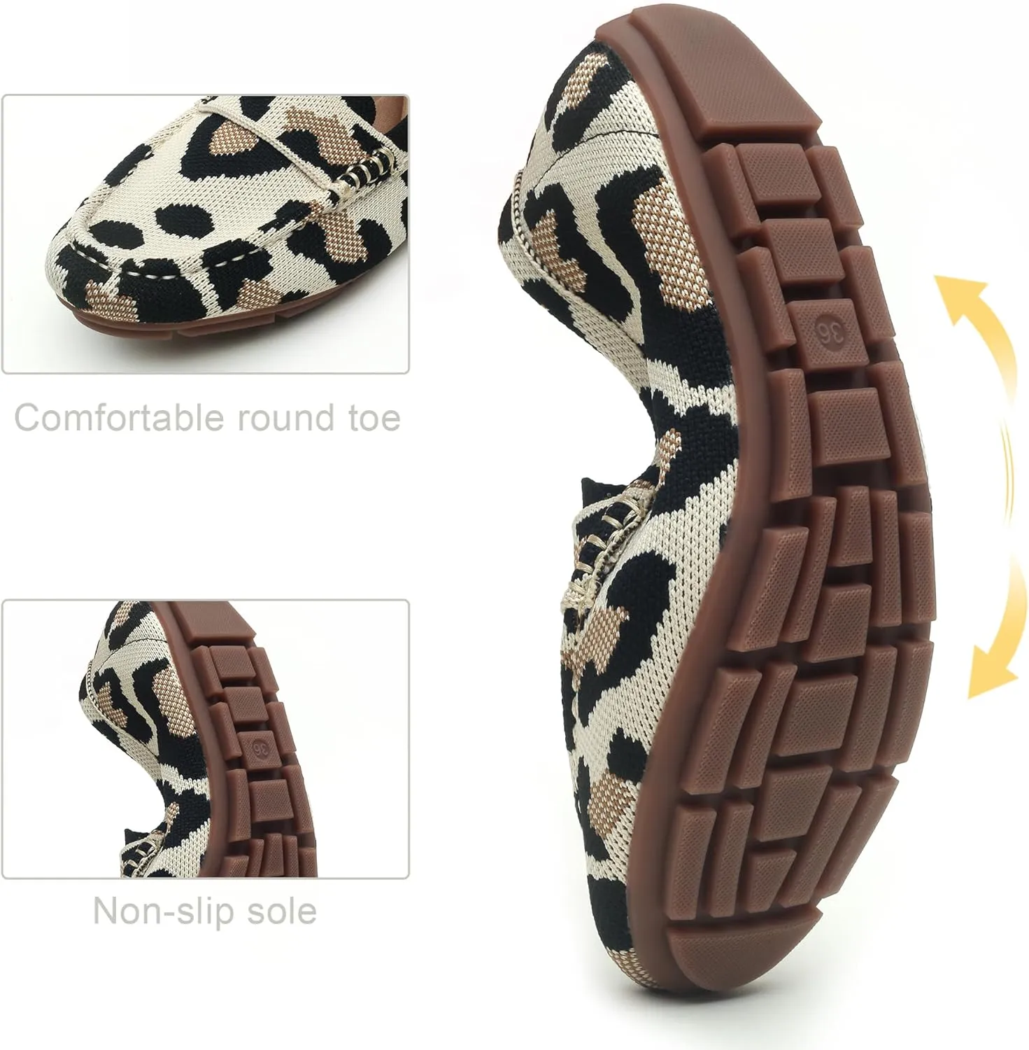 Loafers for Women Comfortable Breathable ShoeCasual Slip On Womens Driving Flats Shoes