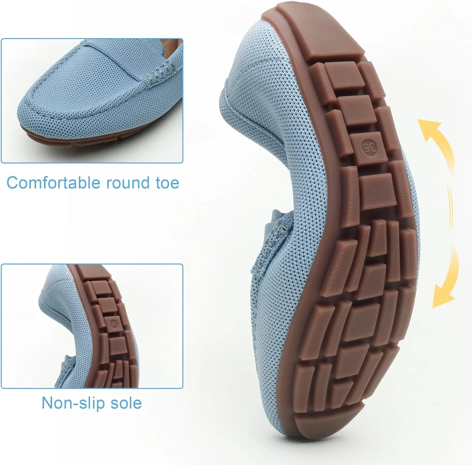 Loafers for Women Comfortable Breathable ShoeCasual Slip On Womens Driving Flats Shoes