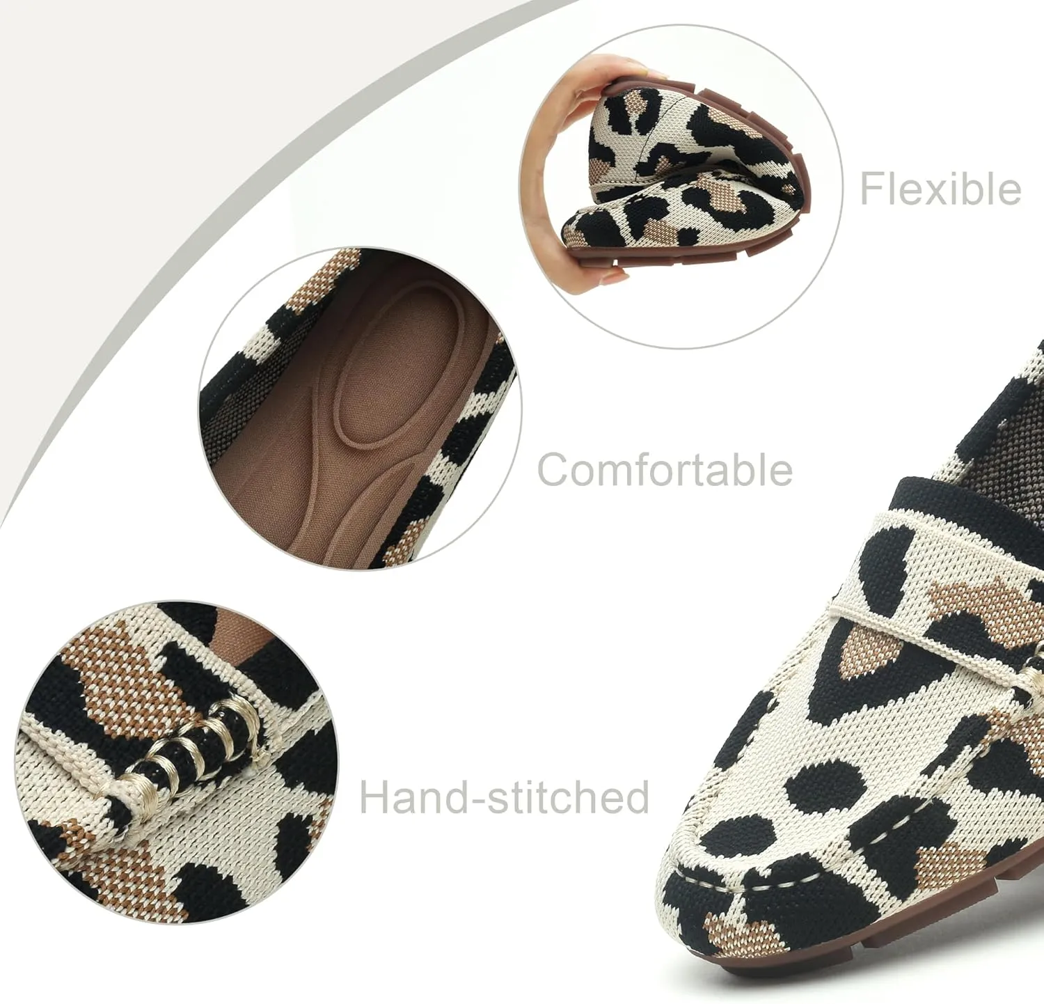 Loafers for Women Comfortable Breathable ShoeCasual Slip On Womens Driving Flats Shoes