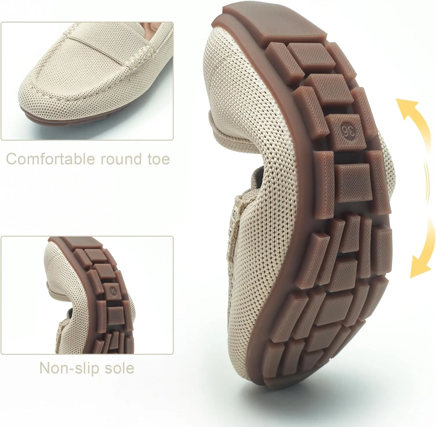 Loafers for Women Comfortable Breathable ShoeCasual Slip On Womens Driving Flats Shoes
