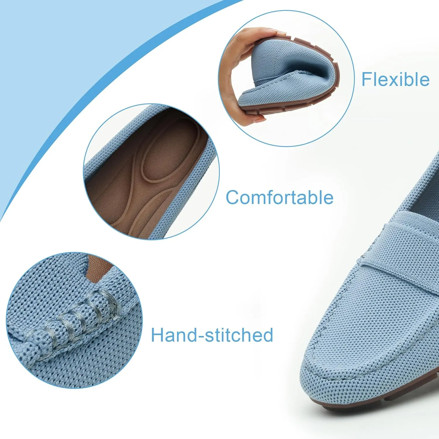 Loafers for Women Comfortable Breathable ShoeCasual Slip On Womens Driving Flats Shoes