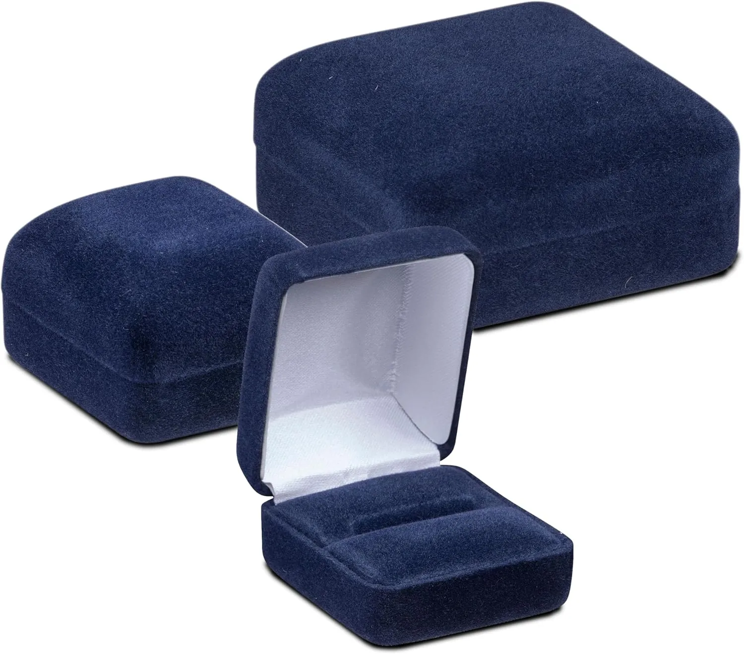 Luxury Rounded-Top Velvet T-Style Long Earring Box for Women & Girls  Jewelry Gift Box Ideal for Long Hanging Earrings & Hoops  Earring Case with Velour Interior &Satin Inner Top