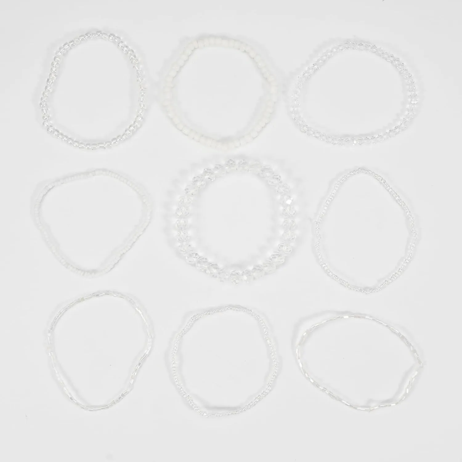 MAMA Beaded Stretch Bracelet Set for Women, Stackable Layered Design, Mother's Day Gift