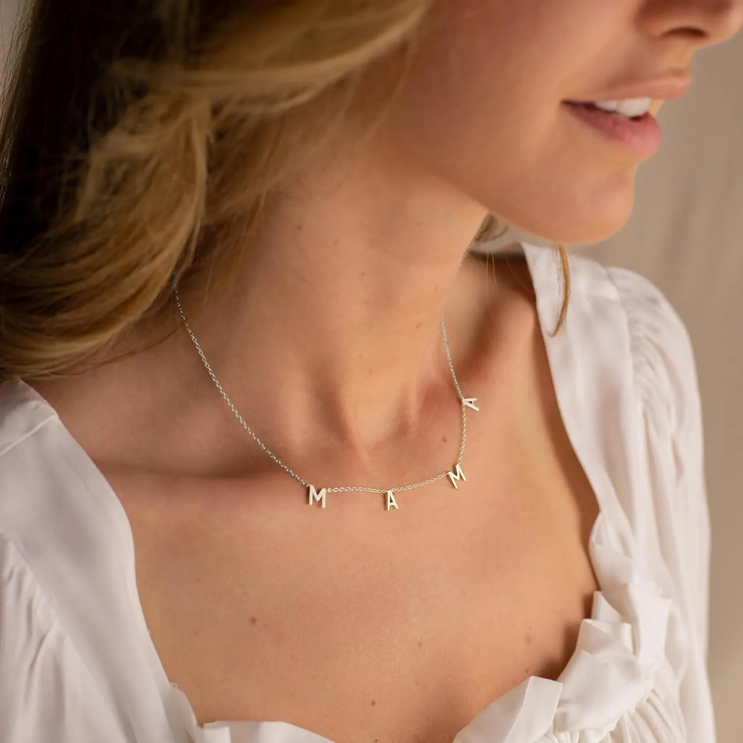 Mama Necklaces for Women, Mother's Day Gifts for Mom, 14K Gold Plated Dainty Necklace Non Tarnish Jewelry, Gifts for New Mom