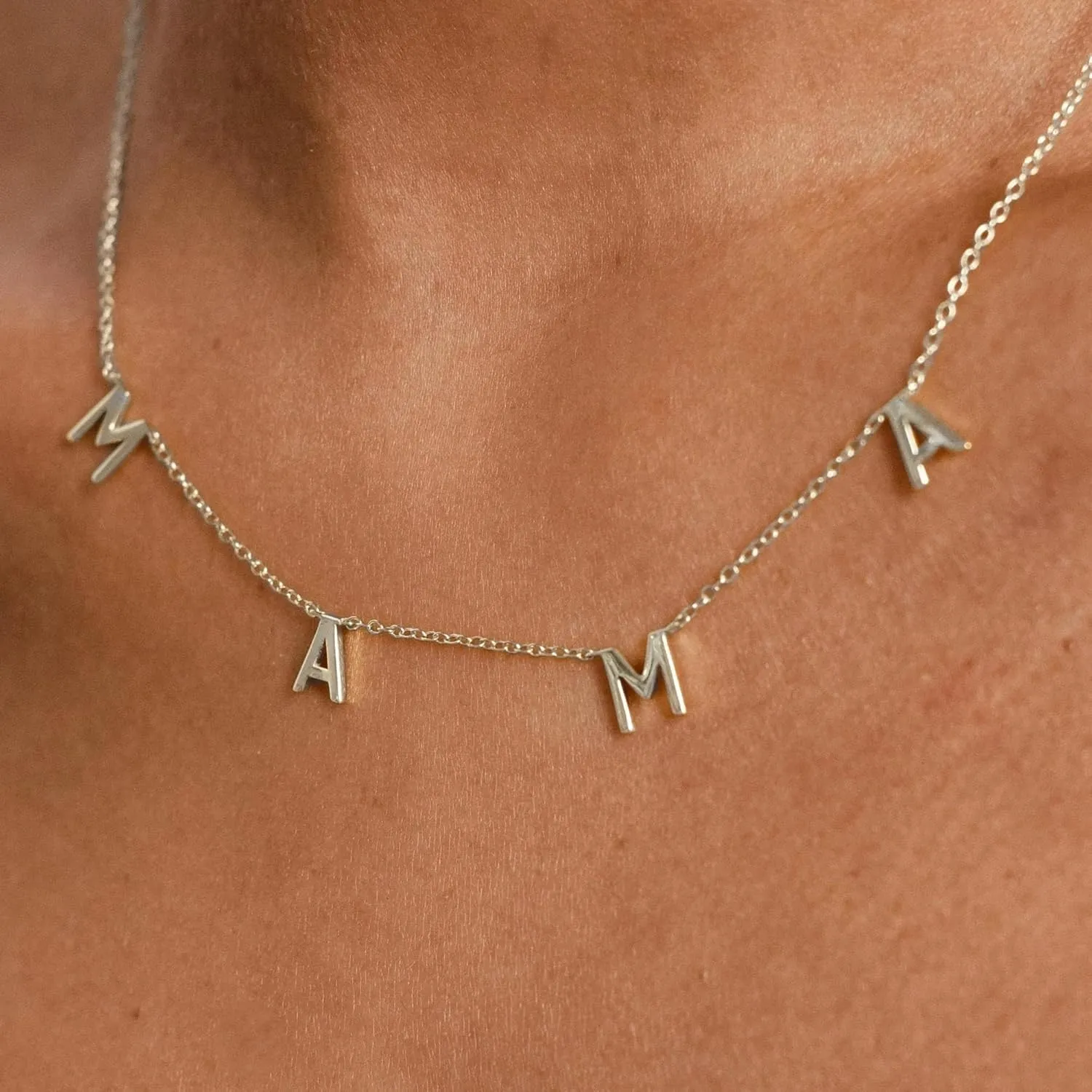 Mama Necklaces for Women, Mother's Day Gifts for Mom, 14K Gold Plated Dainty Necklace Non Tarnish Jewelry, Gifts for New Mom