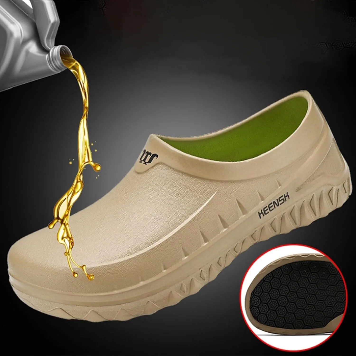 Mens Close Toe Sandals Non Slip Comfortable Sandals for Men Breathable Lightweight Summer Walking Slippers with Arch Support Men Thick Sole Wide Width Beach Water Friendly Shoes