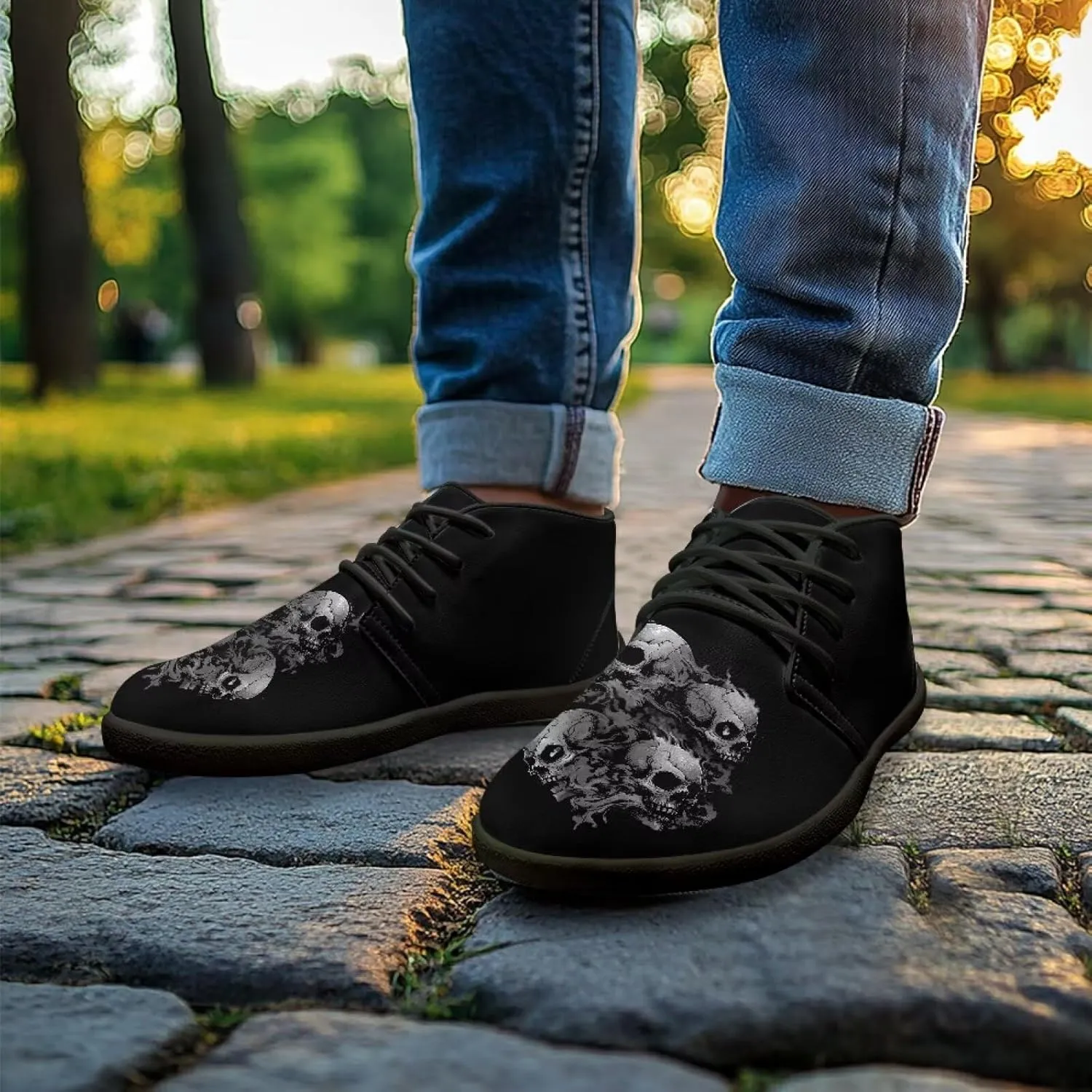 Men's Minimalist Barefoot Shoes | Wide Wide Toe Box Fashion Sneaker | Zero Drop Workout Training Sneaker US 5-14