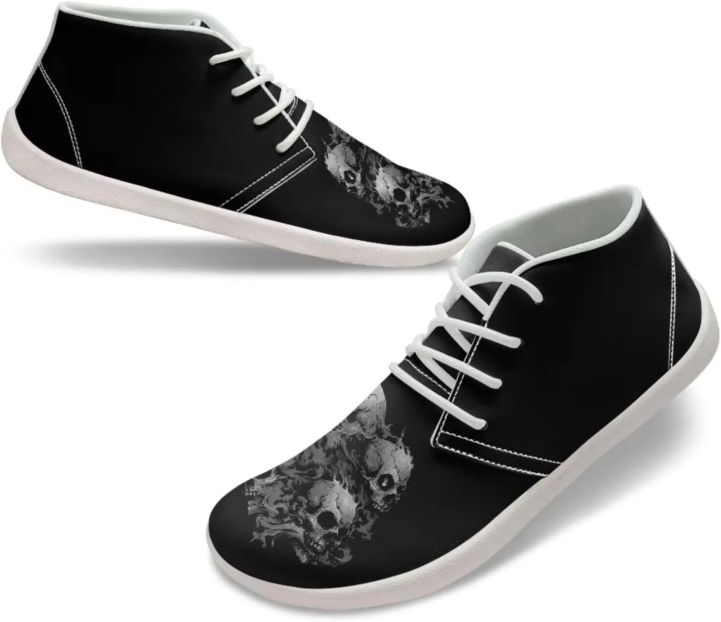 Men's Minimalist Barefoot Shoes | Wide Wide Toe Box Fashion Sneaker | Zero Drop Workout Walking Training Running Tennis Sneaker US 5-14
