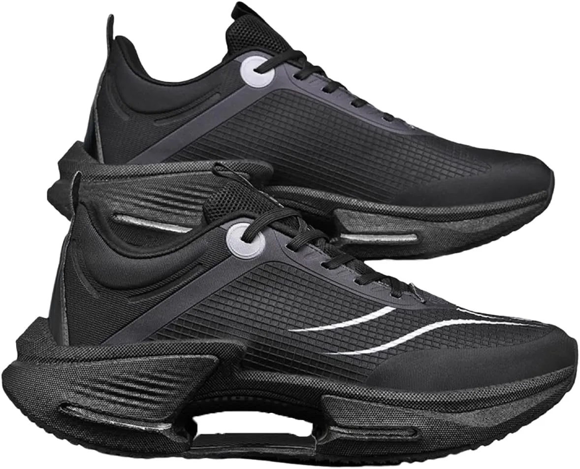 Men's Running Shoes Zero Drop with Arch Support Comfortable Cushioning Sneaker Lightweight Non-Slip Breathable Casual Jogging Walking Tennis Shoes