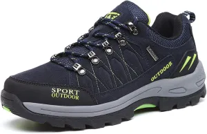 Men's Trekking Shoes Waterproof Low Rise Hiking Travel Trail Running Shoes