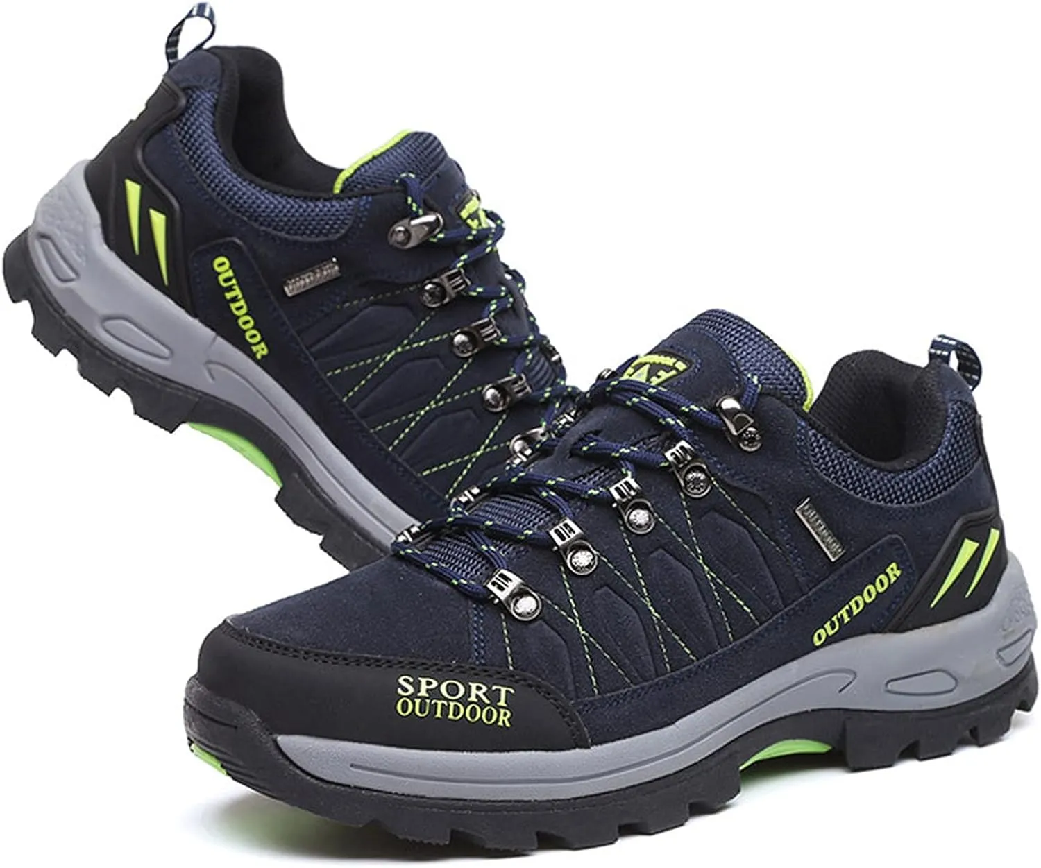 Men's Trekking Shoes Waterproof Low Rise Hiking Travel Trail Running Shoes