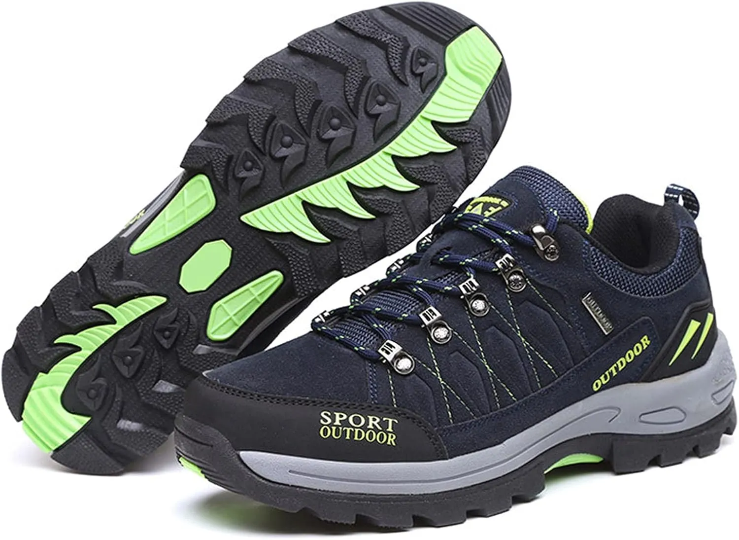 Men's Trekking Shoes Waterproof Low Rise Hiking Travel Trail Running Shoes