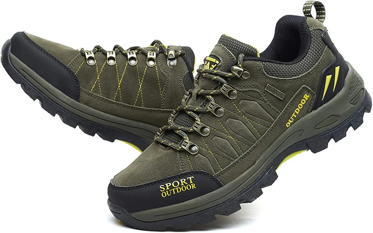 Men's Trekking Shoes Waterproof Low Rise Hiking Travel Trail Running Shoes