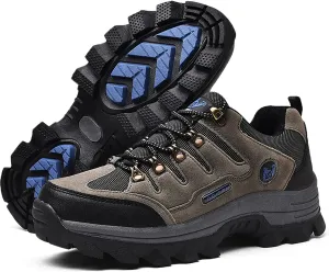 Men's Trekking Shoes Waterproof Walking Shoes Low Rise Hiking Boots Trail Running Cycling Mountaineering