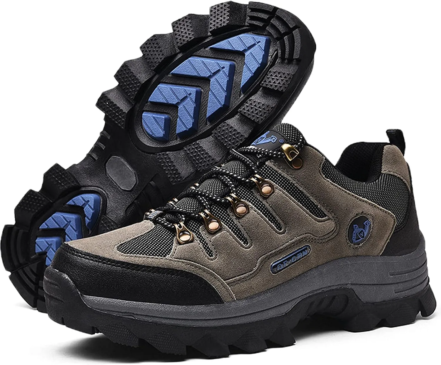 Men's Trekking Shoes Waterproof Walking Shoes Low Rise Hiking Boots Trail Running Cycling Mountaineering