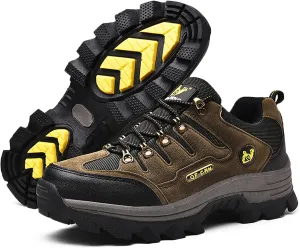 Men's Trekking Shoes Waterproof Walking Shoes Low Rise Hiking Boots Trail Running Cycling Mountaineering