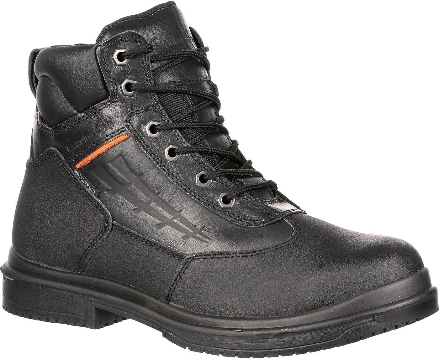 Mens Waterproof Steel Toe Work Boots Black