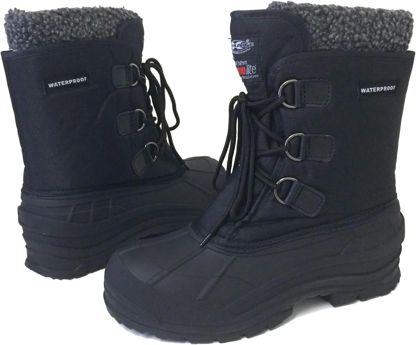 Men's Winter Boots Cold Weather Water Repellent Thermolite Insulated Warm Snow Shoes
