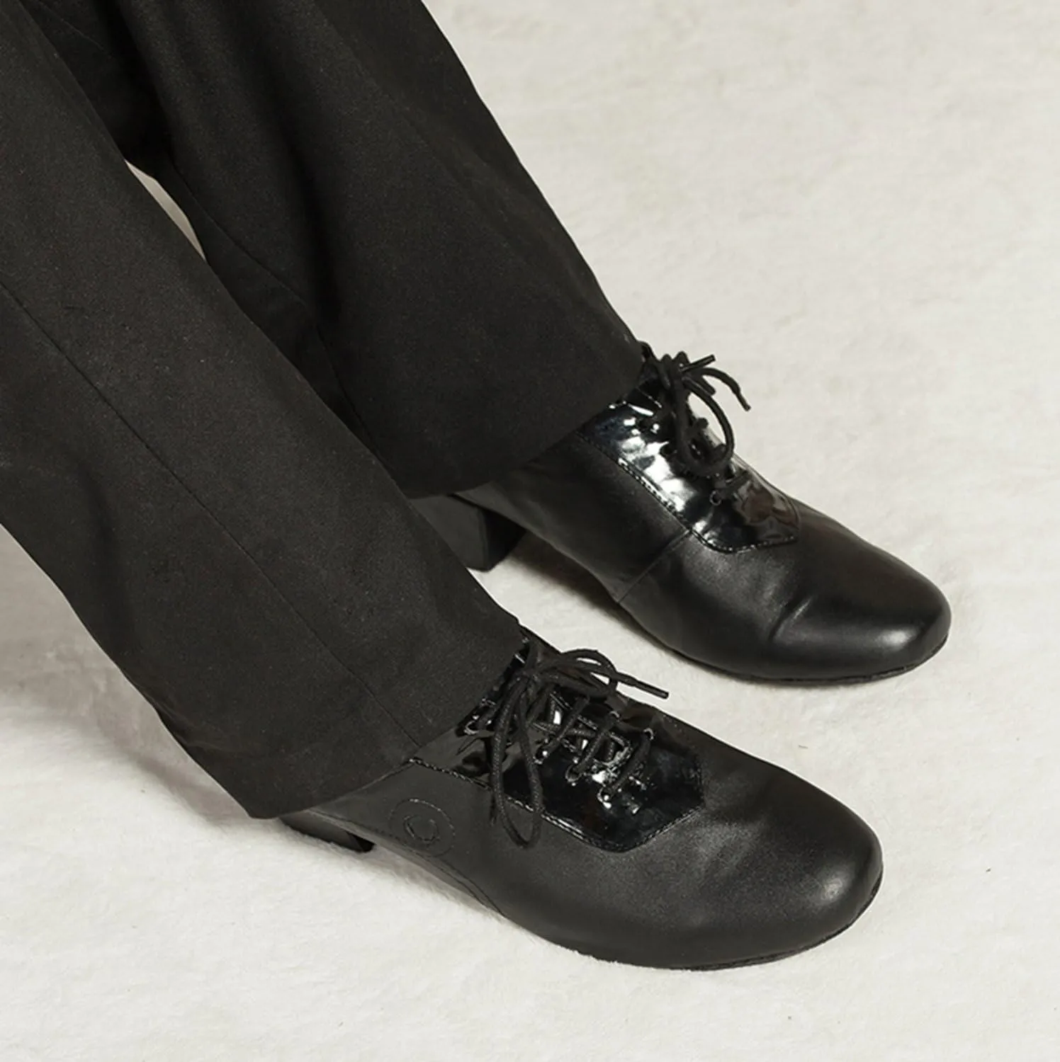 Minishion Men's TH073 Lace-up Leather Wedding Ballroom Latin Taogo Dance Shoes