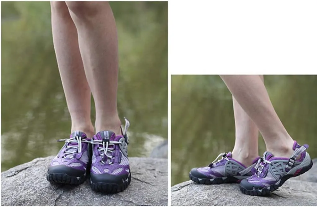 MIOKE Women's Fashion Outdoor Hiking Shoes Lightweight Mesh Running Hiker Waterproof Non-Slip Trail Shoes