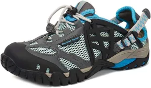 MIOKE Women's Fashion Outdoor Hiking Shoes Lightweight Mesh Running Hiker Waterproof Non-Slip Trail Shoes