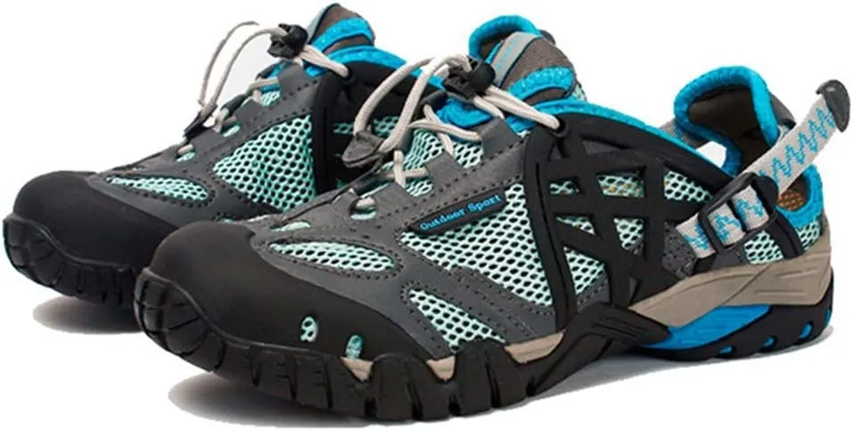 MIOKE Women's Fashion Outdoor Hiking Shoes Lightweight Mesh Running Hiker Waterproof Non-Slip Trail Shoes
