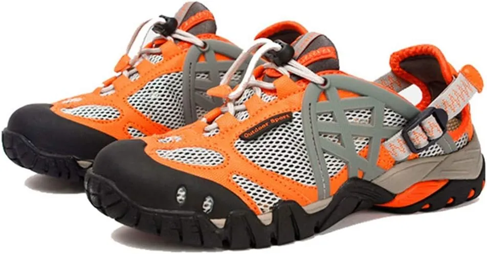 MIOKE Women's Fashion Outdoor Hiking Shoes Lightweight Mesh Running Hiker Waterproof Non-Slip Trail Shoes